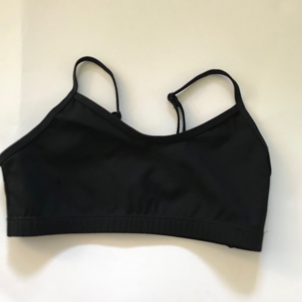 Capezio adjustable strap sports dance bra top M